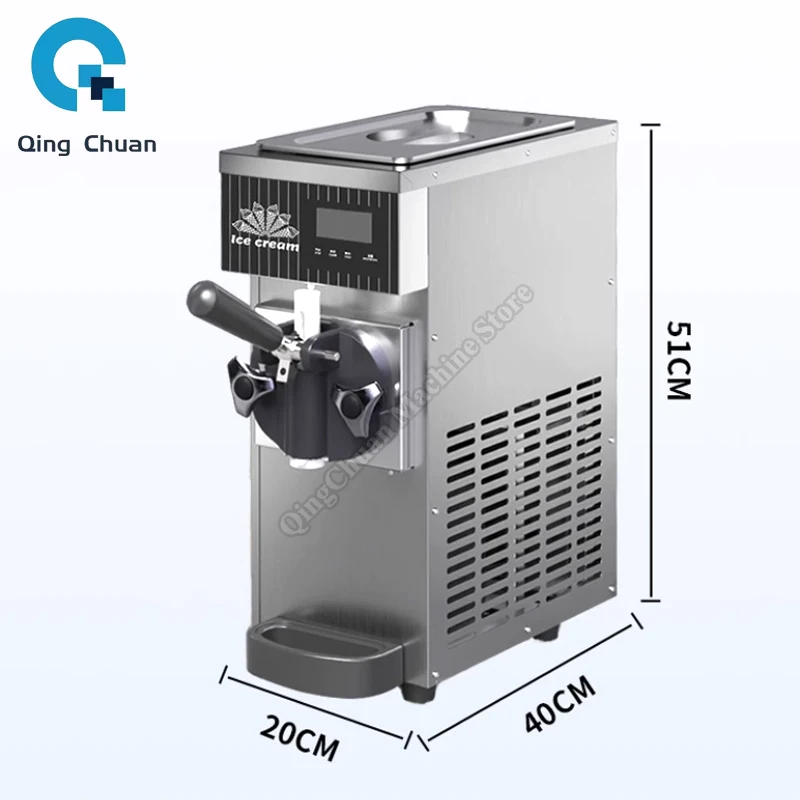 Soft Ice Cream Machine Small Table Outdoor Picnic Home Party 750W Ice Cream Maker