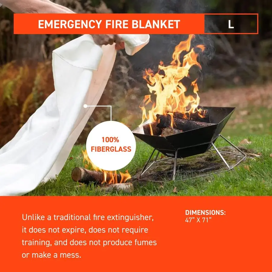 Feuerfeste Feuerlöschdecke für den Notfall