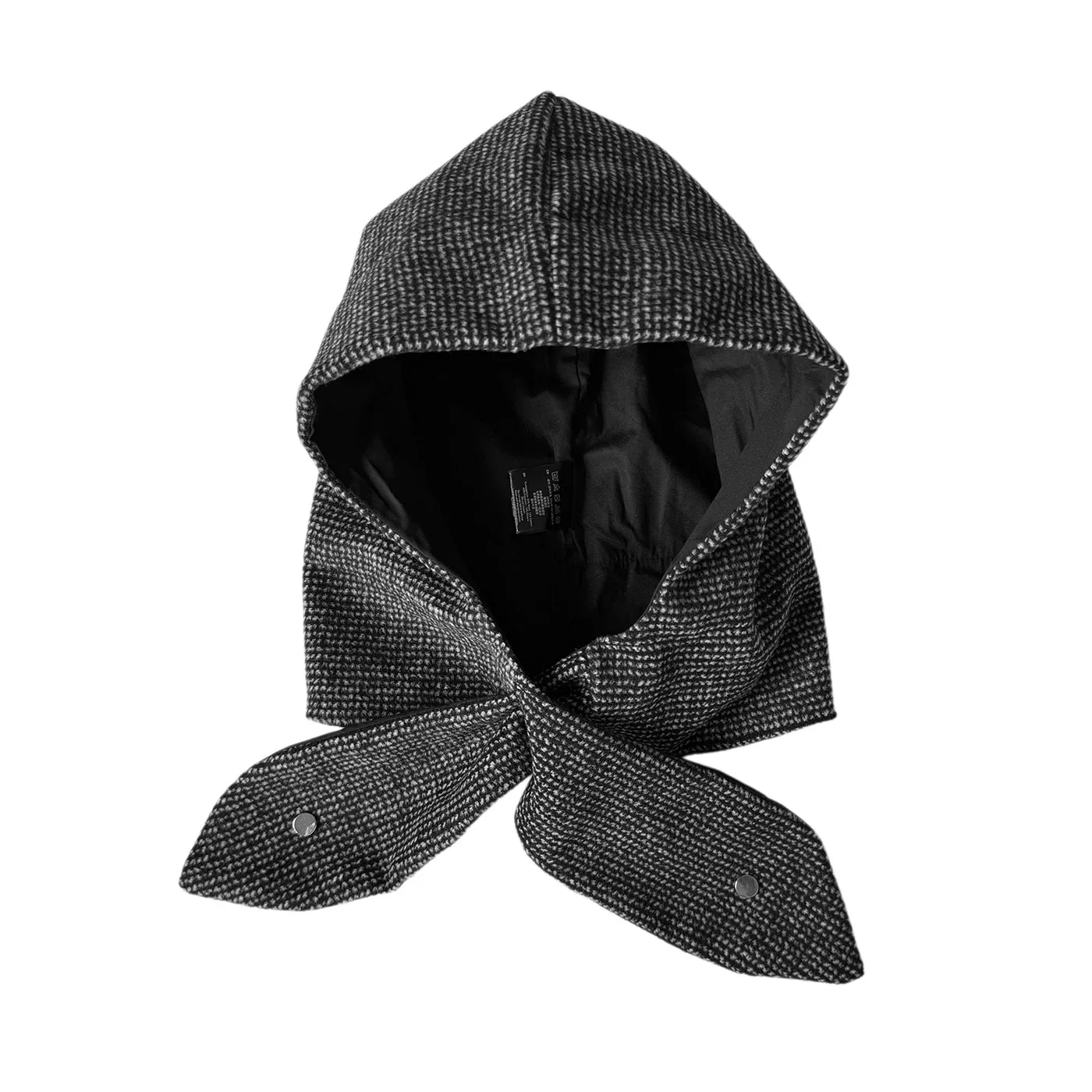 Oversized Hooded Scarf Hat Korean Style Autumn Winter Thick Warm Ear Flaps Full Head Wrap for Cycling