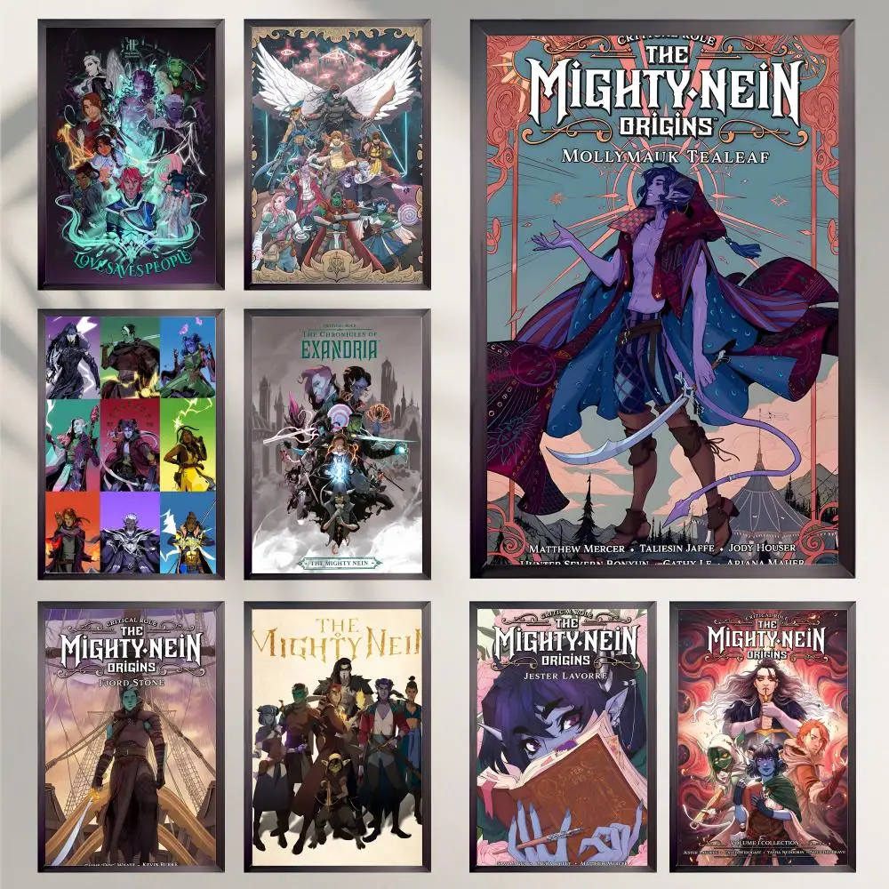 Animation The M-Mighty N-Nain Poster HD Vielseitige wasserdichte Wanddekoration, selbstklebend, perfekt für jeden Raum und ideales Geschenk