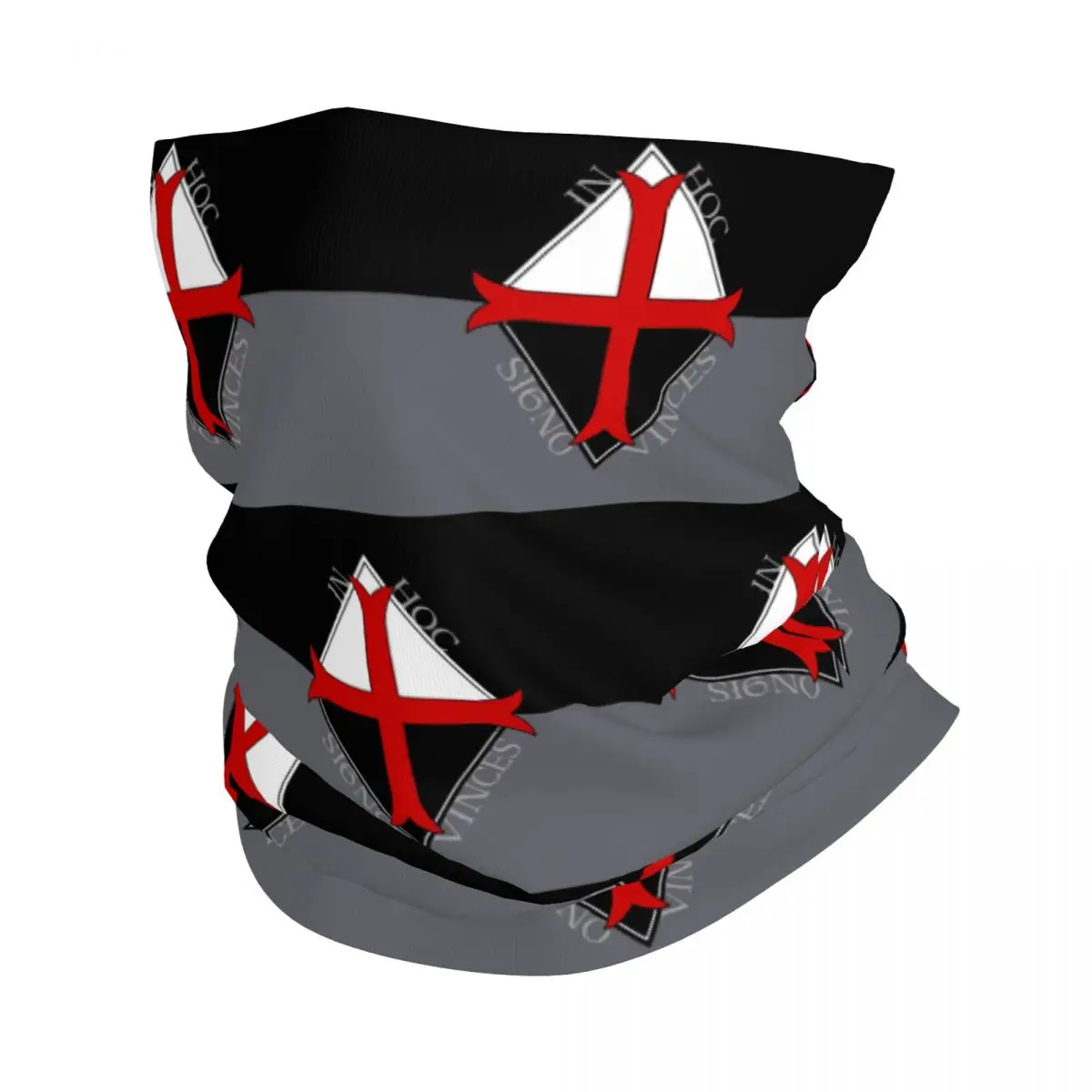 Knights Templar Bandana Neck Cover Printed Shield Balaclavas Mask Scarf Cycling Running for Men Women Adult Breathable