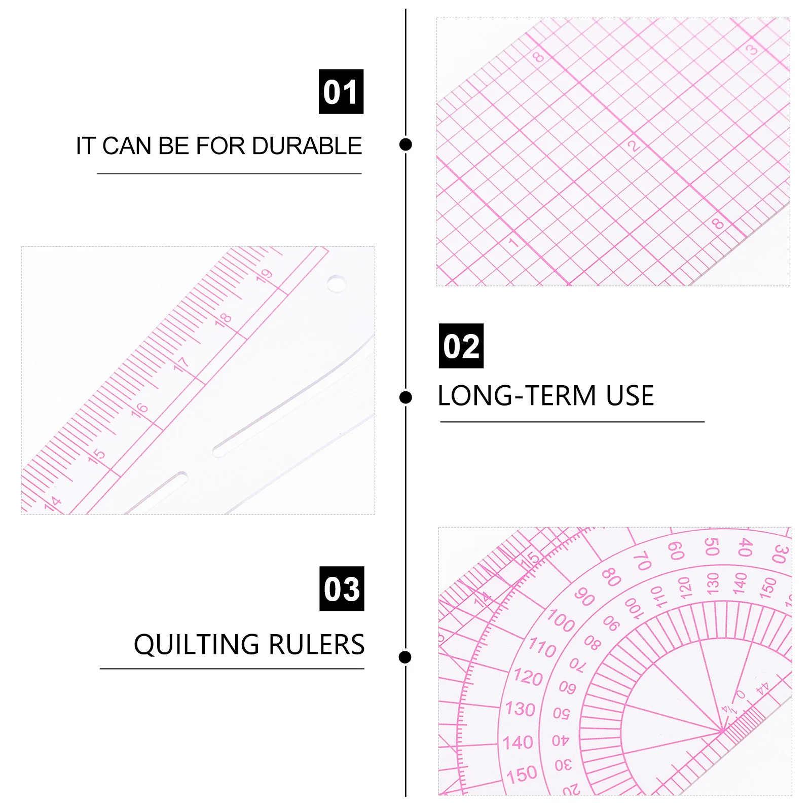 

4Pcs Sewing Rulers Set Quilting Rulers Professional Tailor Pattern Making Sewing Supplies Curve Ruler