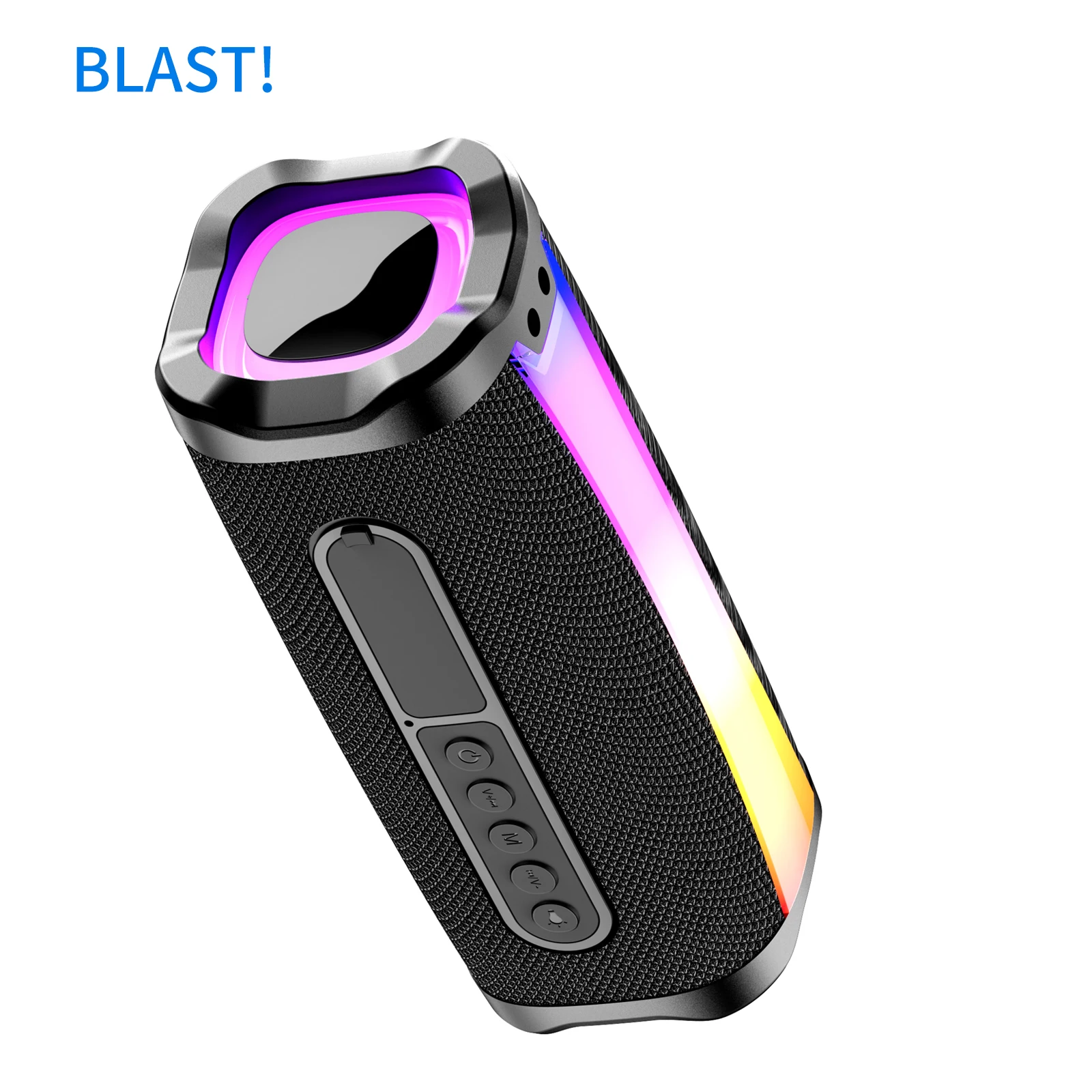 BLAST! S1 Portable Waterproof Bluetooth Speaker LED Lights Strong bass B BLAST! S1 speaker IPX7 Type-C charging Cable 4400mAh