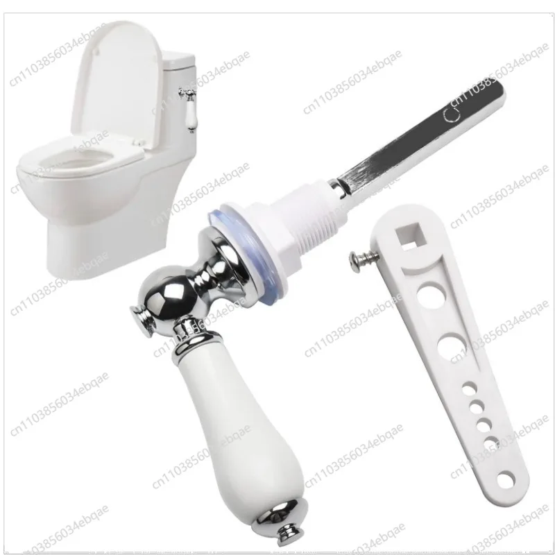 For Sanitary Ware Zinc Alloy Water Tank Accessories, Split Toilet Wrench, Water Tank Toilet Ceramic Handle