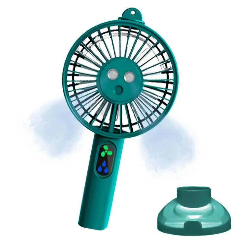 

Personal Fan Misting Fans For Outside Hand Held Cooling Fans Phone Holder For Adults Kids Indoor Outdoor USB Rechargeable 3 Wind