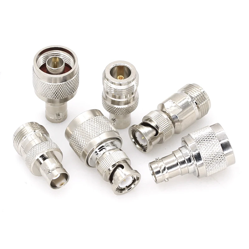 1/5/10PCS BNC To N Connectors Type Male Female RF Connector Adapter Test Converter Kit Transmission Cables N To BNC connector
