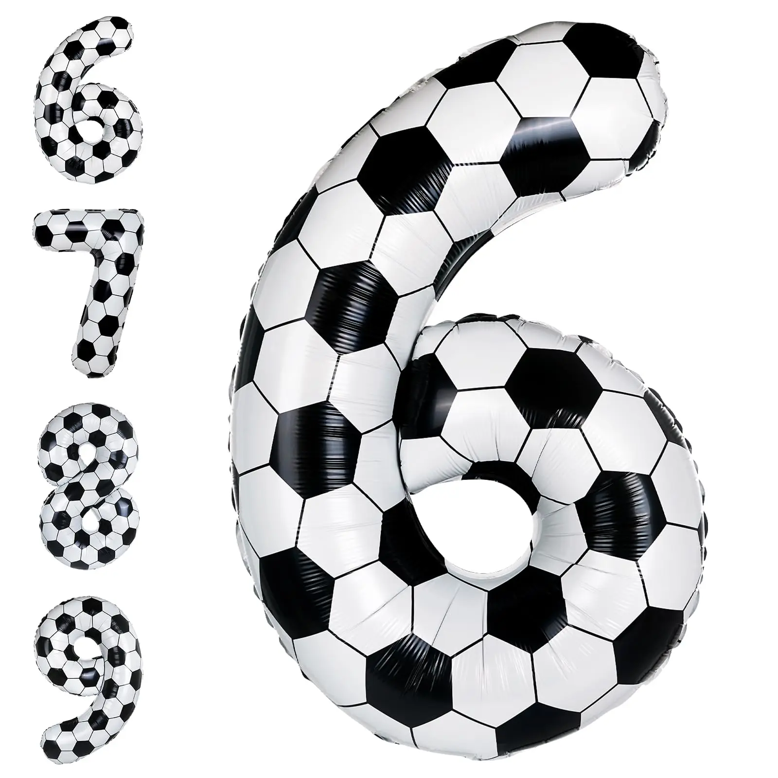 40 inch voetbalnummer folie ballon 0-9 voetbal thema verjaardag decoratie grote helium ballonnen kinder jongens verjaardag benodigdheden