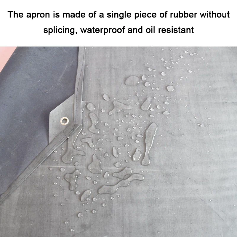 XXM-001 Venta al por mayor delantal de goma engrosado resistente al desgaste resistencia a ácidos y álcalis trabajo antiaceite delantal de poliéster de goma impermeable