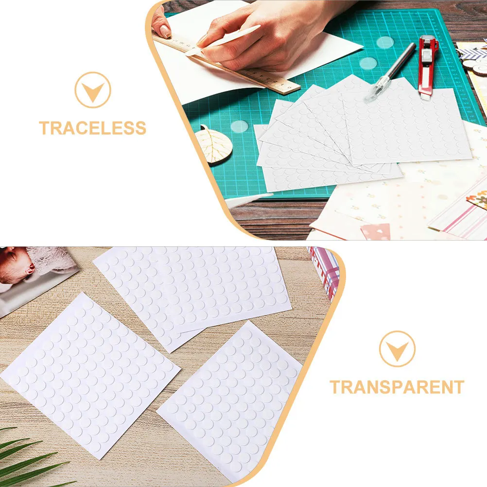 800 قطعة شريط لاصق مزدوج الجوانب من الأكريليك لألواح الرغوة العازلة للصوت ملصقات جدارية تثبيت تثبيت قابل للإزالة واضح متعدد