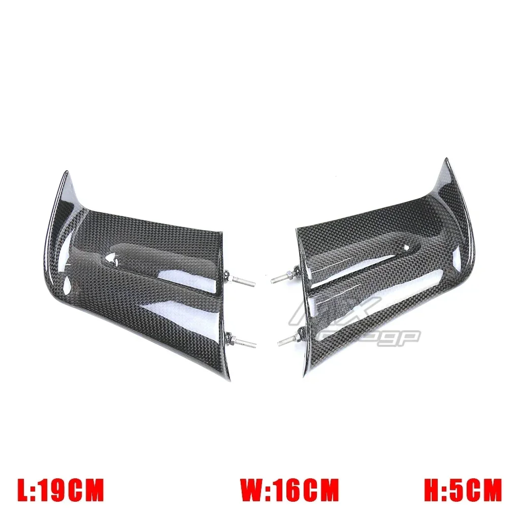 For DUCATI Panigale V4 V4S V4R SP 2022 2023 2024 Carbon Fiber Motorcycle Winglets Aerodynamics Air Deflector Fixed Wing Fairing