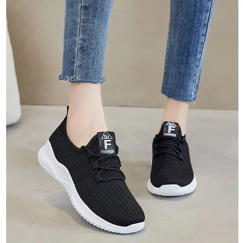 

2025 sports running shoes for women breathable mesh walking shoe comfortable and fashionable casual sports shoes Chaussure Femme