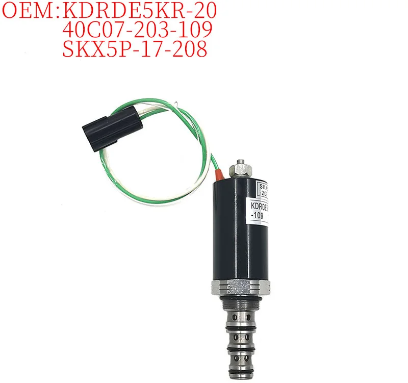 Excavator Accessories SK200-3 DH200-7 R200-5 R220-5 EC210 CLG922 CLG925 Hydraulic Pump Solenoid Valve SKX5P-17-208