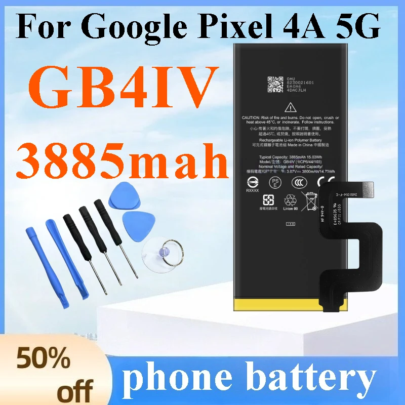 

Brand New GB4IV 3885mah for Google Pixel 4A 5G Mobile Phone Batteries High-Quality Persistent Standby