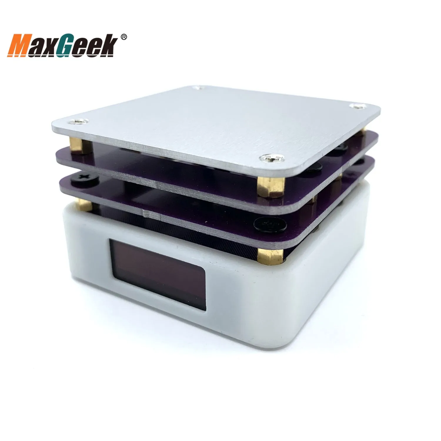 Maxgeek-Mini estación de precalentamiento PD65W, 65W, 0 °C-350 °C, precalentador PCB, SMD, retrabajo con pantalla