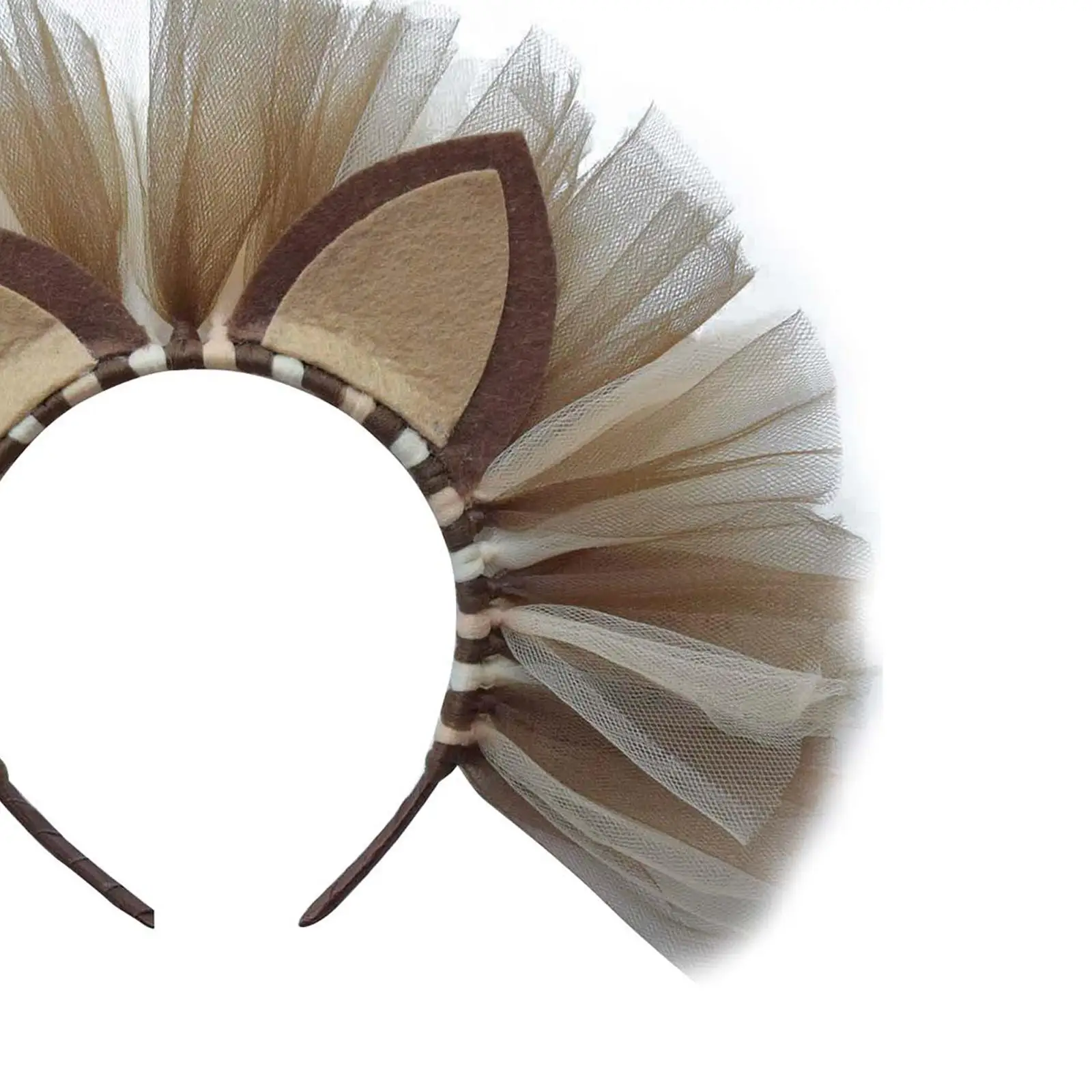 Accessori per costumi in poliestere per bambini, fascia per capelli, orecchie di gatto, coda di animale, per feste di compleanno