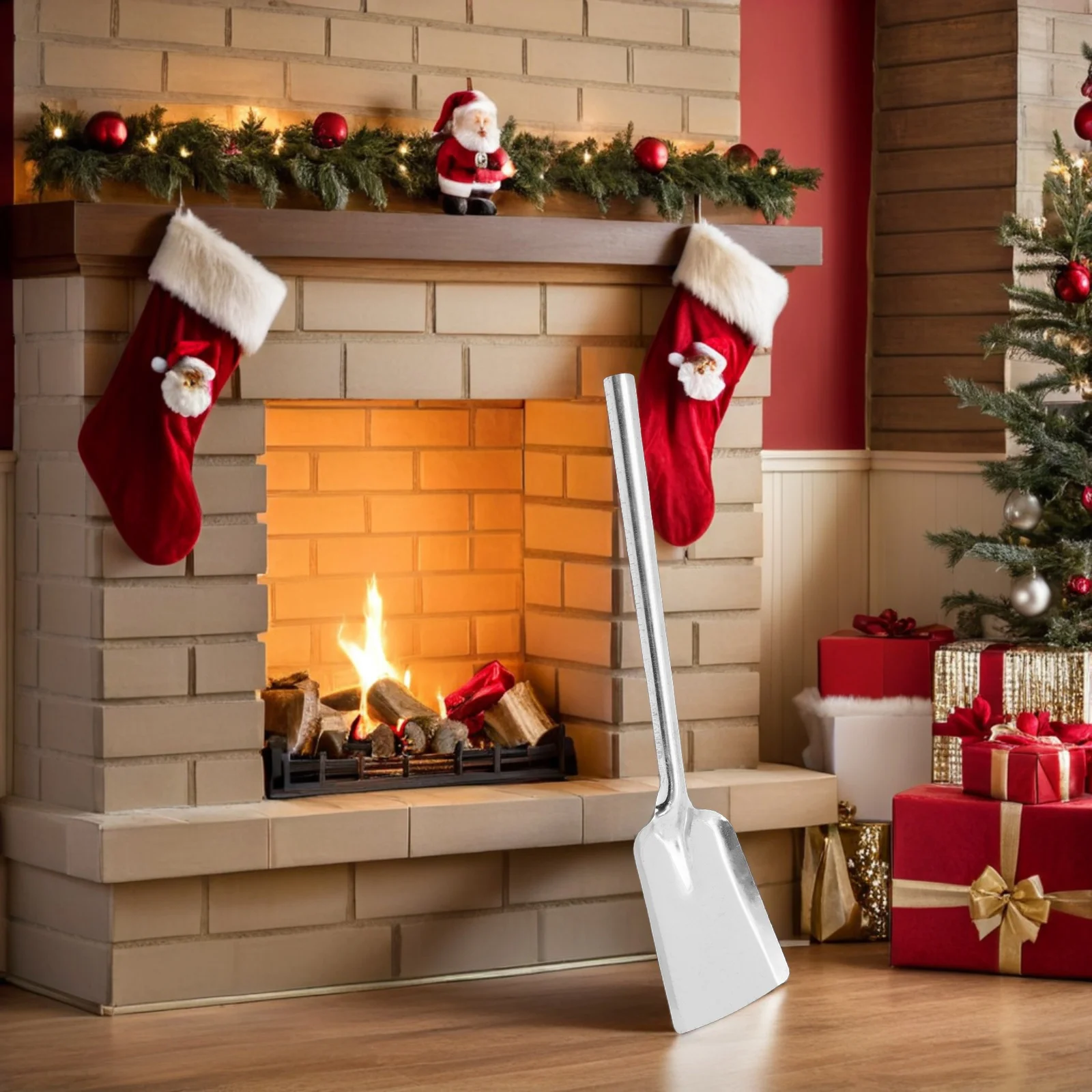 

1pc Long Handle Metal Ash Shovel For Coal Ash Removal Grill Cleaning Garden Scoop Fire Tools Fireplace Shovel Household Small