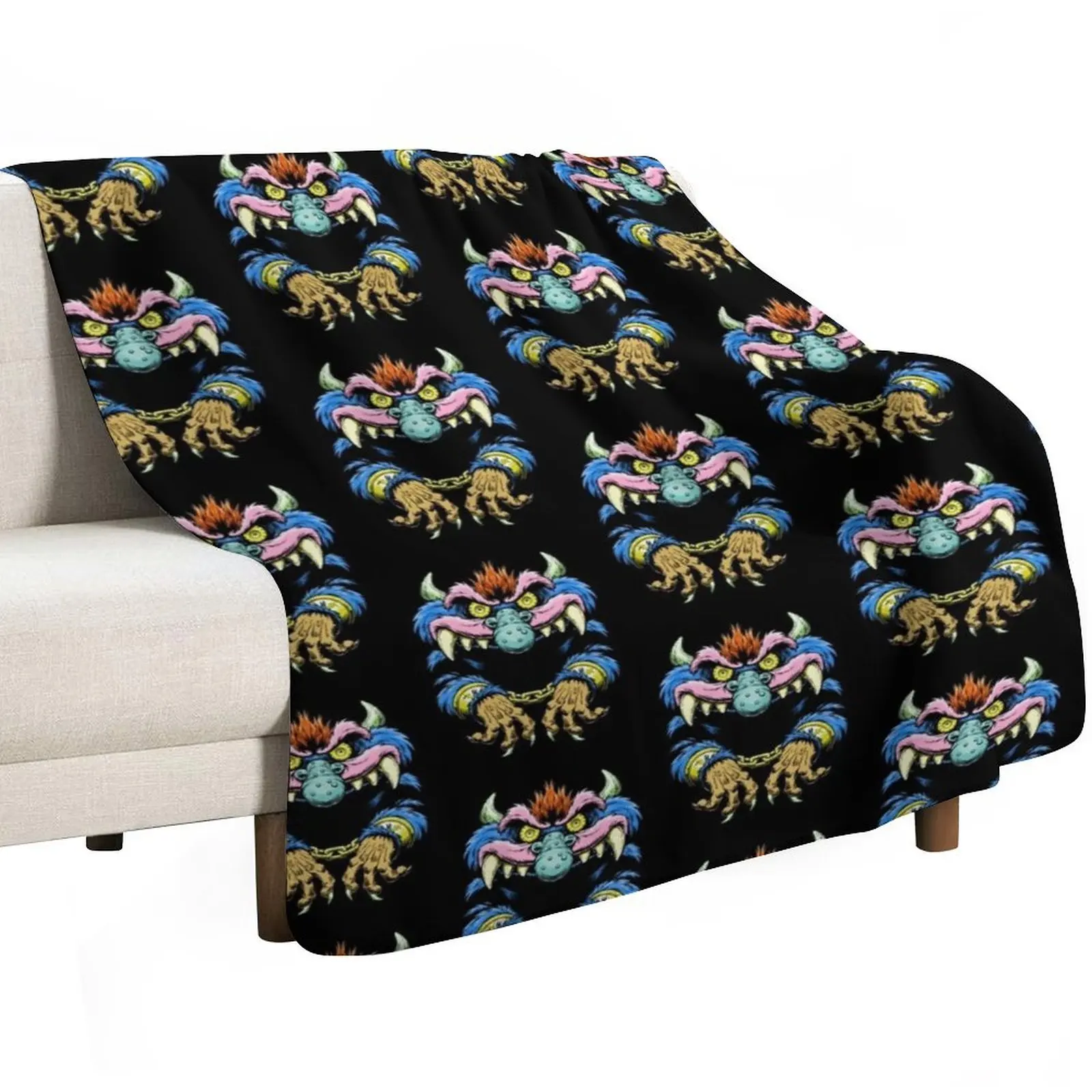 MY PET MONSTER 1980&x27;S ARTWORK Essential T-Shirt Throw Blanket Cute halloween Kid'S Baby Travel Blankets