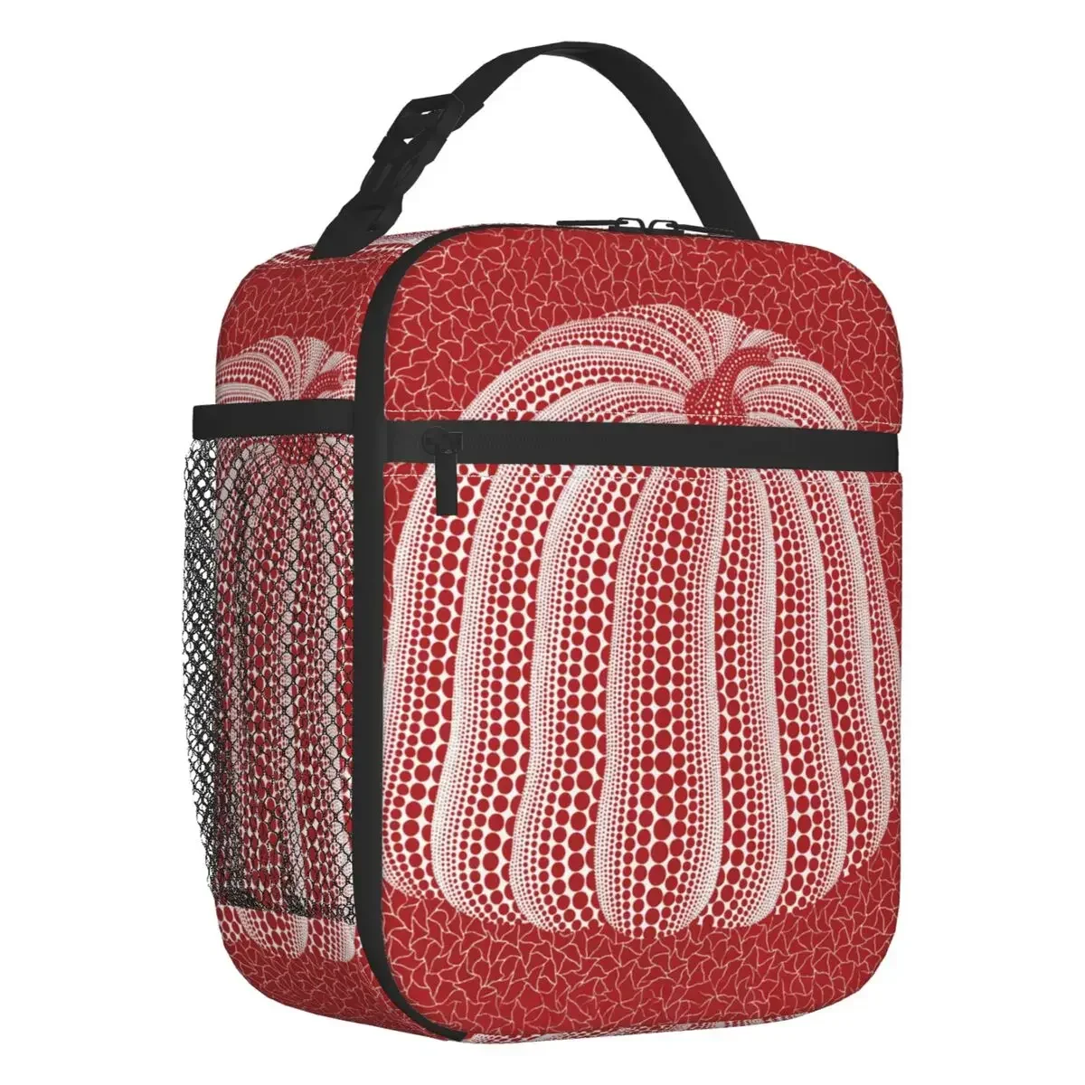 

Yayoi Kusama Abstract Art Pumpkin Portable Lunch Boxes Leakproof Cooler Thermal Food Insulated Lunch Bag Kids School Children