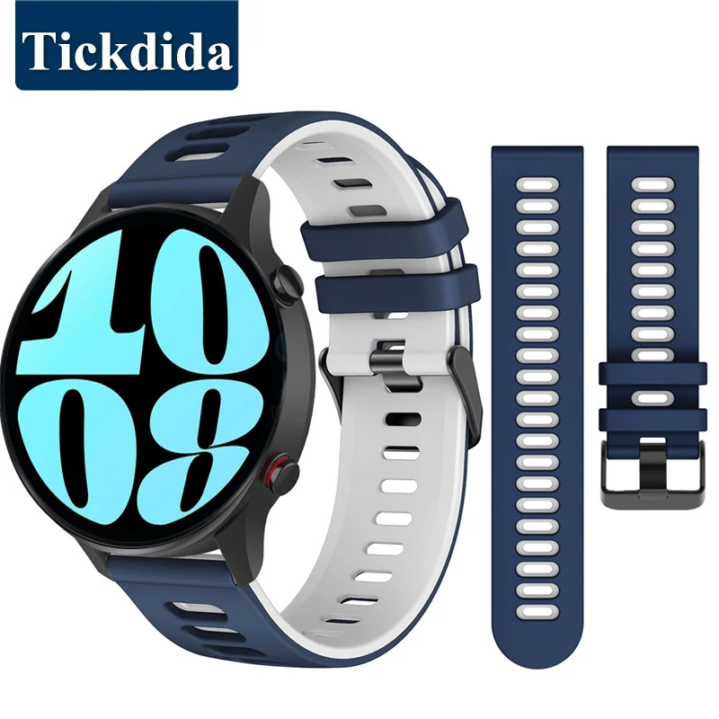 

Quick Release Watchband for Samsung Galaxy Watch 6 Classic 47mm 43mm Watch 4 5 Pro 44mm 40mm Sports Silicone Strap 20mm 22mm