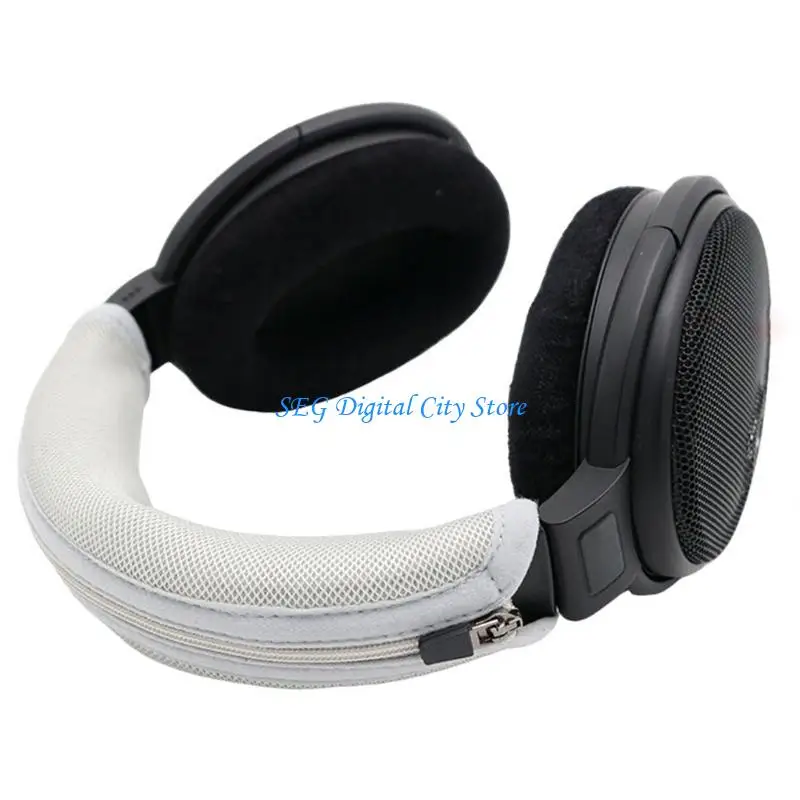 U75B Breathable Mesh Fabric Headband Protector for HD660S2 Headphone Ensuring Secure Fit and Comfortable