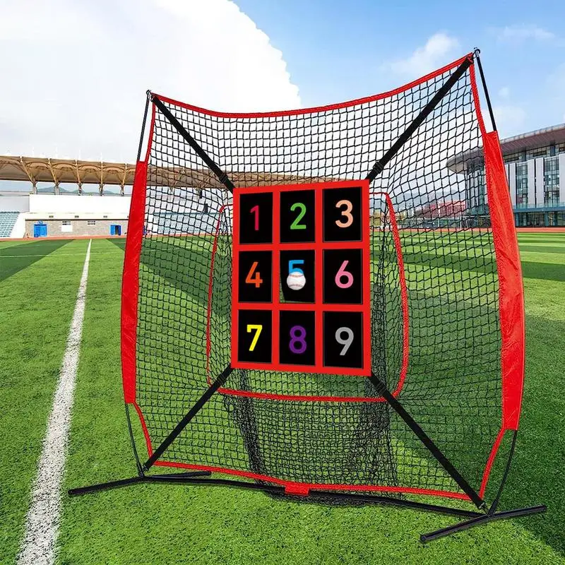 

Baseball Pitching Net Pitching Target Team Training Aid Adjustable Strike For Baseball Net Practice Zone For Home Team Training