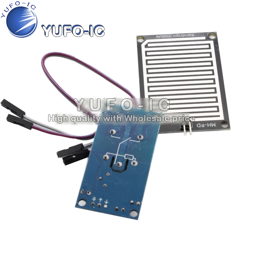 12V Raindrop Controller Module With Relay Leaf Humidity water-free Connection Switch