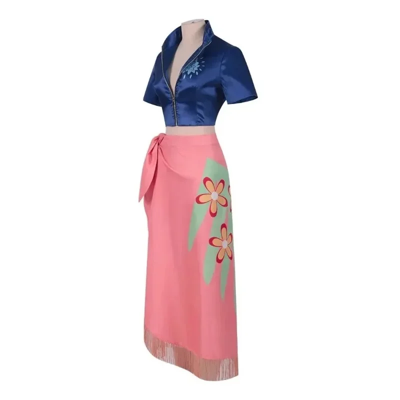 Anime Cosplay Costume Dress Outfits Nico Robin Cosplay Costume Glasses Party Wig Suit Costumes For Girl Halloween Carnival Suit - view 3