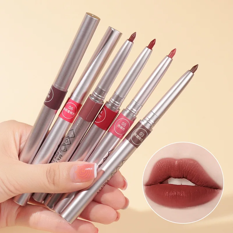 Lip liner A1P49-hook pen Rotatable lip liner Lip makeup Coloring outlines lip shape Single head