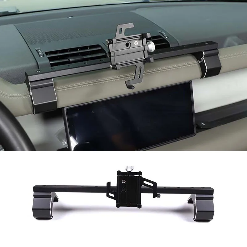 

For Land Rover Defender 90 110 2020-2025 Aluminum Car Center Console Mobile Phone Holder GPS Navigation Holder Car Accessories