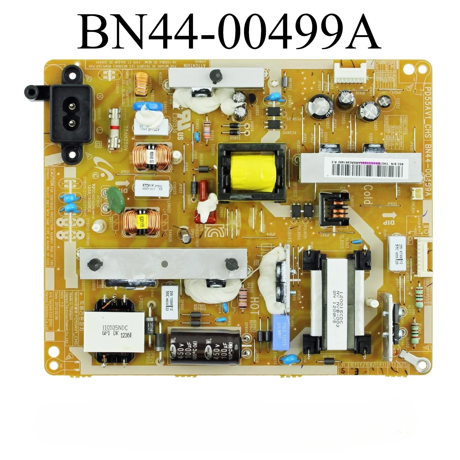 

Genuine BN44-00499A PD55AV1_CHS Power Supply Board is for UA55EH6000RXXZ UE50EH5300KXXU UE50EH5300PXZT UE50EH5300WXXC