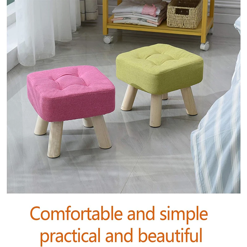 

Stool Chair Wooden Desk Mini Foot Rest Home Living Room Weightless Antique Furniture Stool Portable Sofa Door Platform Chair