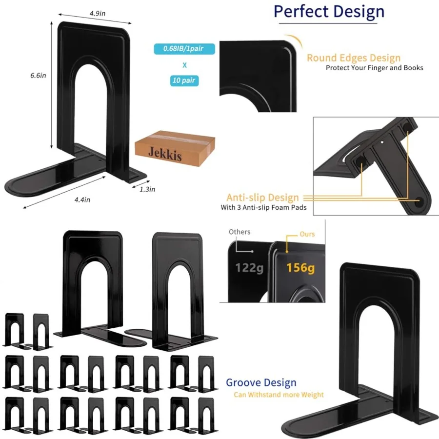 serre-livres-en-metal-robuste-pour-etageres-20-pieces-66x57x5-noir-antiderapant-supports-pour-bibliotheque-bureau-usage-domestique-plai-durable