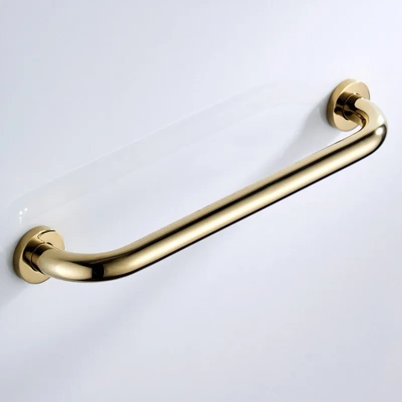 Bathroom Safe Grab Bar 30/40/50CM Gold Brass Toilet Handrail Grab Bar Shower Safety Support Handle