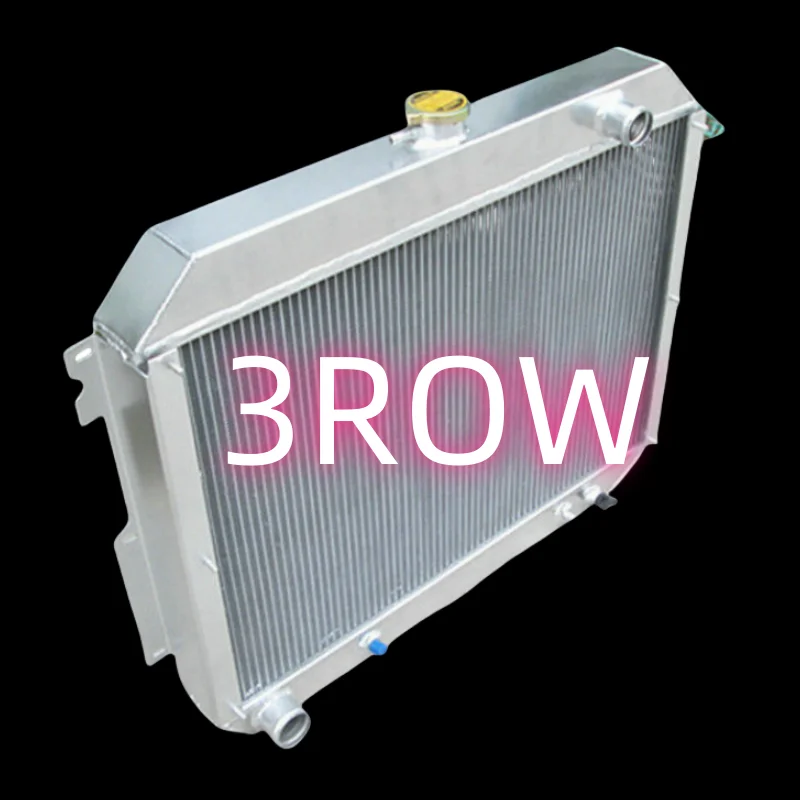 Radiador de aluminio de 3 filas para 1966-1970 compatible con Chrysler Dodge Plymouth Fury Polara/Monaco/300/300C/Imperial/New Yorker 7.2L V8