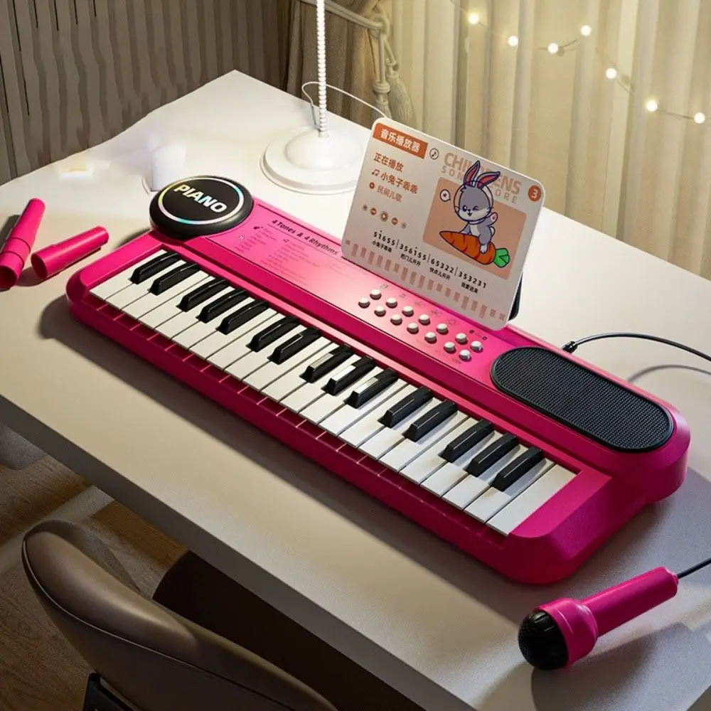 37 Keys Piano Keyboard Multifunctional Music Score Electronic Piano Electronic Birthday Gift Musical Keyboard Beginner Use
