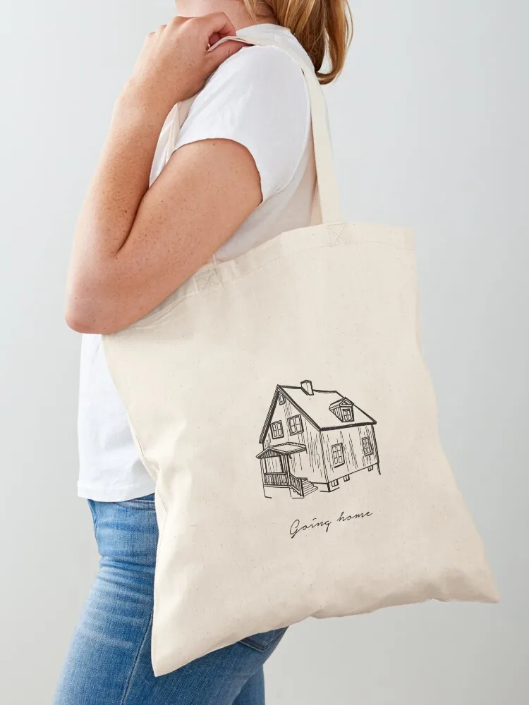 

Going home black and white Tote Bag canvas tote bag shopper bags for women Women's shopper Reusable bags