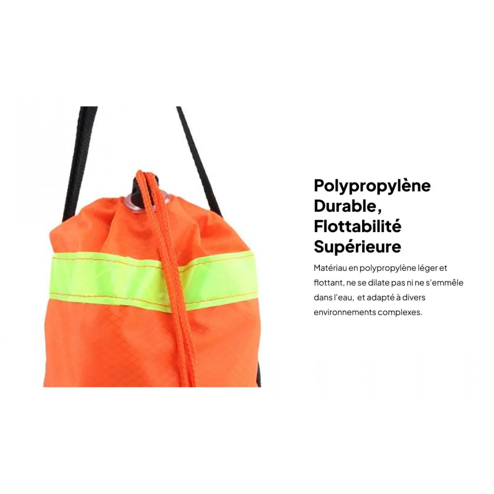 Throwable Water Bag for Fishing And Boating with Reflective Line
