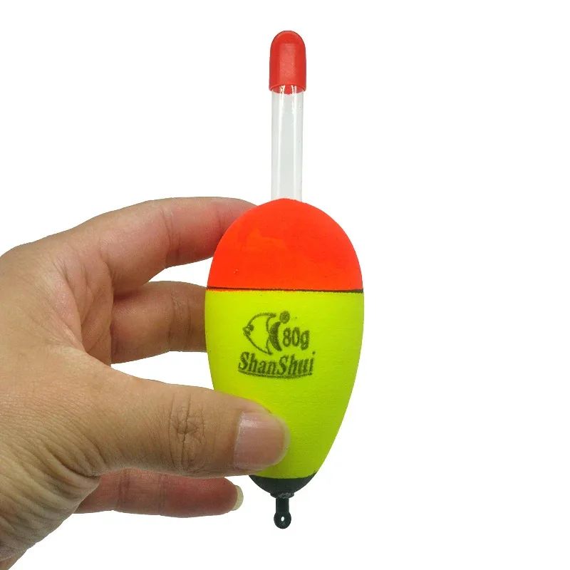 Aorace إيفا مضيئة الصيد ليلة تعويم عصا خفيفة رغوة البلاستيك بوبر البحر روك الصيد يطفو 10/20/30/40/50/60 جرام/70/80/90/100 جرام