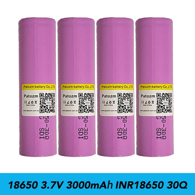 

Original Battery 30Q 18650 3000Mah 3.7V Rechargeable Battery Flashlight Camera Headlight Portable Speaker Lithium-Ion Battery