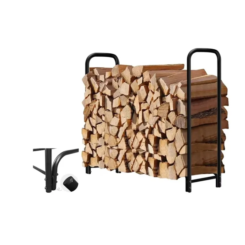 Robustes Feuerholzrahmen, Regal aus Holz, zur Aufbewahrung von Brennholz im Freien