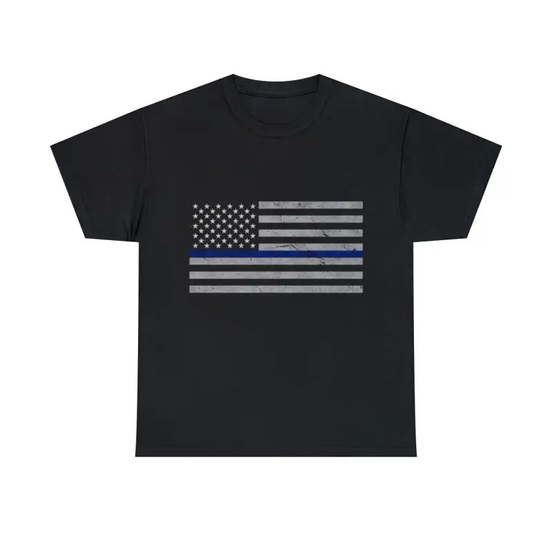 

Футболка с тонкой синей линией и флагом США, S 5XL