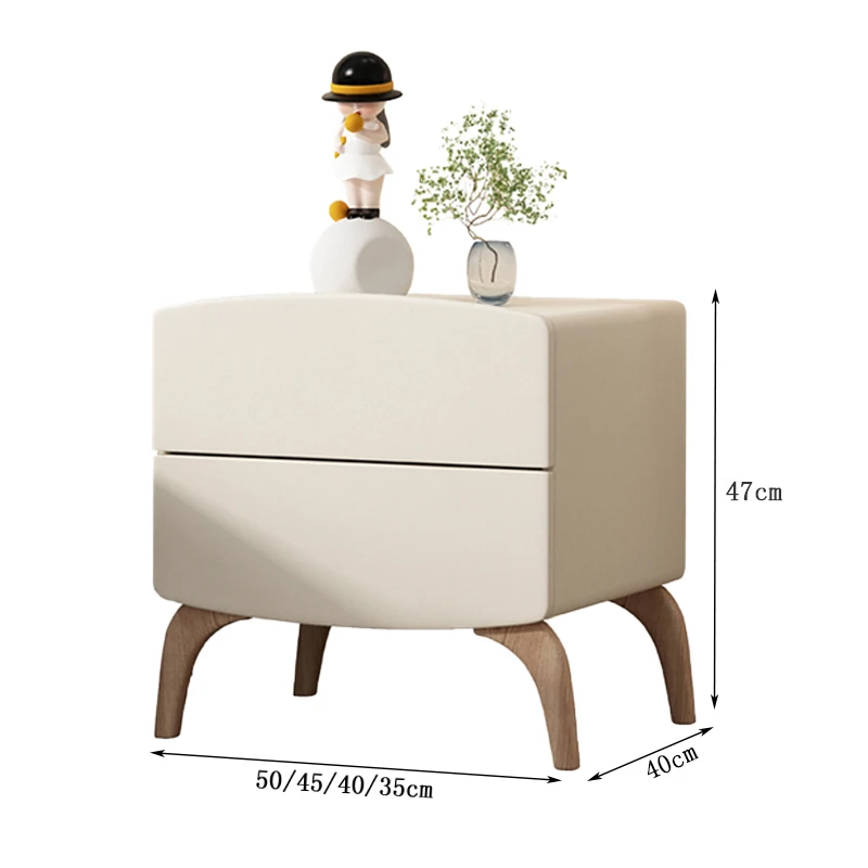 QA-Modern Premium Nightstand Beauty Storage Classic Drawer Nightstand Minimalist Design Mesa De Cabeceira Bedroom Furniture%