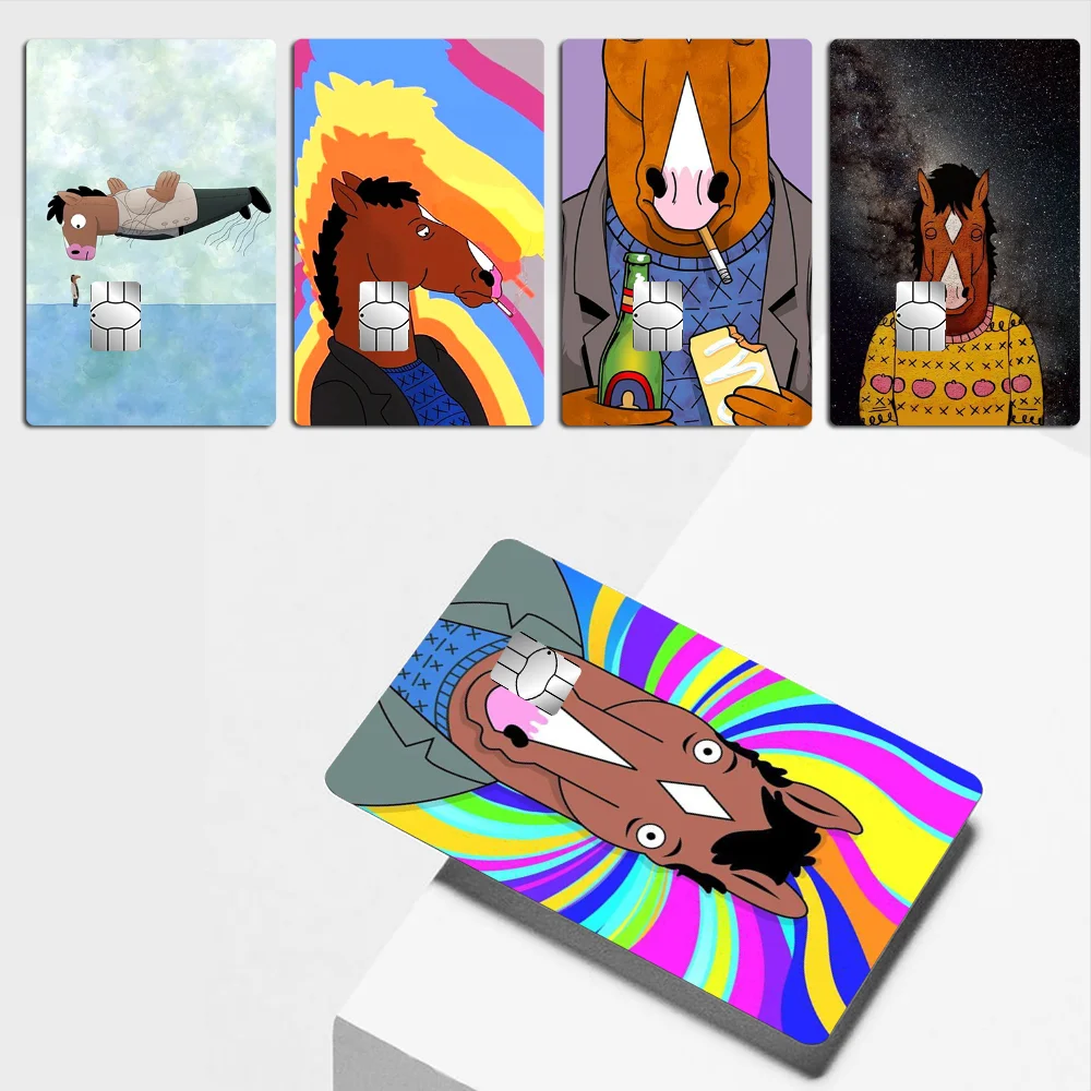 

B-BoJack Horseman Stickers Stickers Suitable for large chip cards, bus cards bank cards stickers non-fading and waterproof