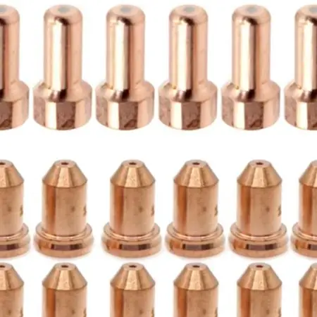 Diverse Options Pack of 40pcs Includes Essential Electrodes and Nozzles for Reliable Operation on For Unimig Cut45 Machine