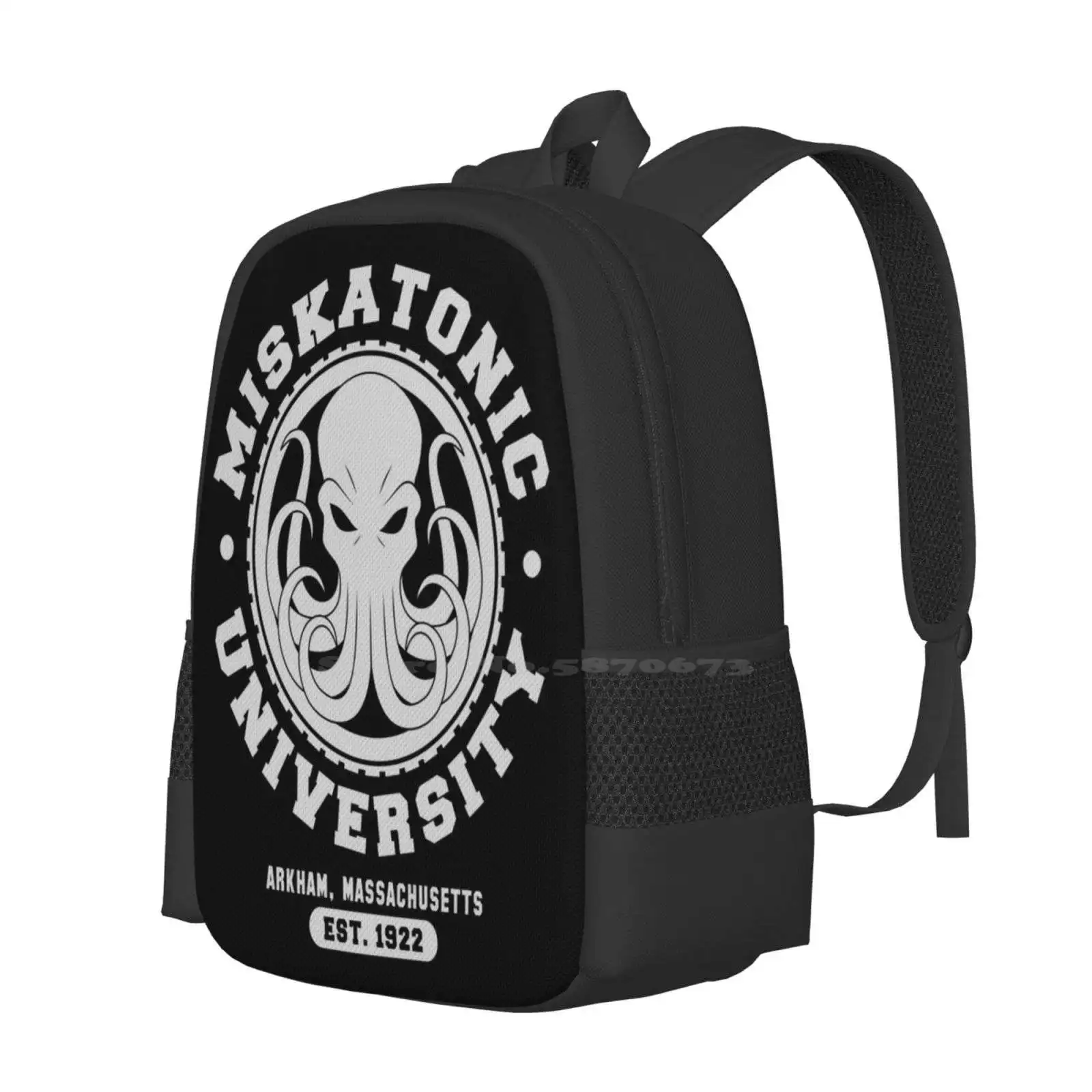 Miskatonic University Large Capacity School Backpack Laptop Bags Miskatonic University Athletic Department H P Hplovecraft