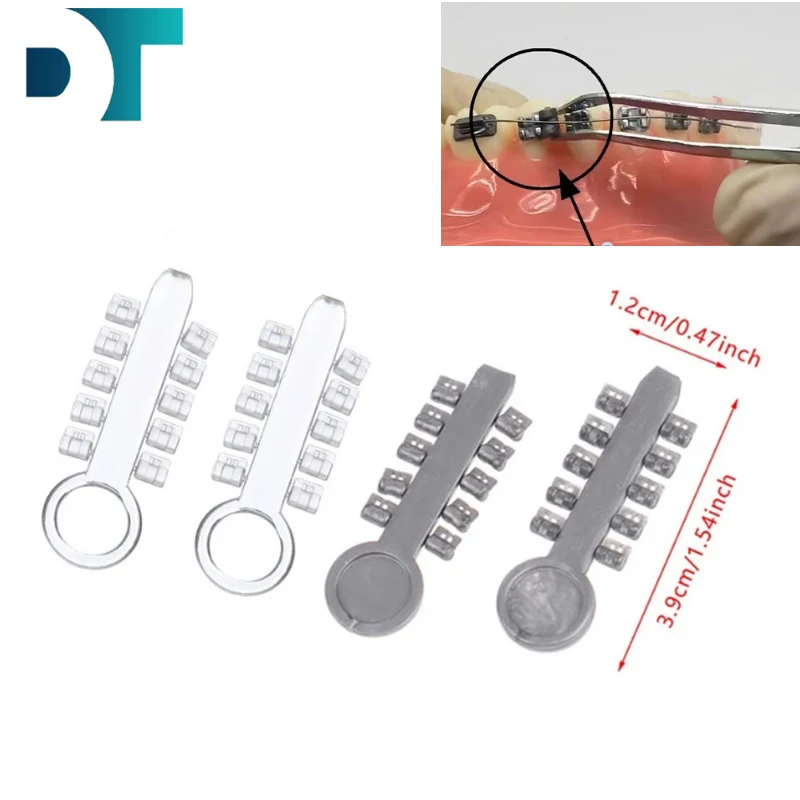 

10Pcs=5Bags Dental Orthodontic Rotation Wedges Rotary Pads Elastic Rubber Band Braces Ligature Rotary Torsion Pad