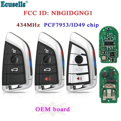 Scheda OEM 3/4 pulsante Smart Remote Key 434MHz PCF7953 ID49 Chip FCC: muslimate per BMW X5 X6 3 5 Series 2014-2019 IDGNG1