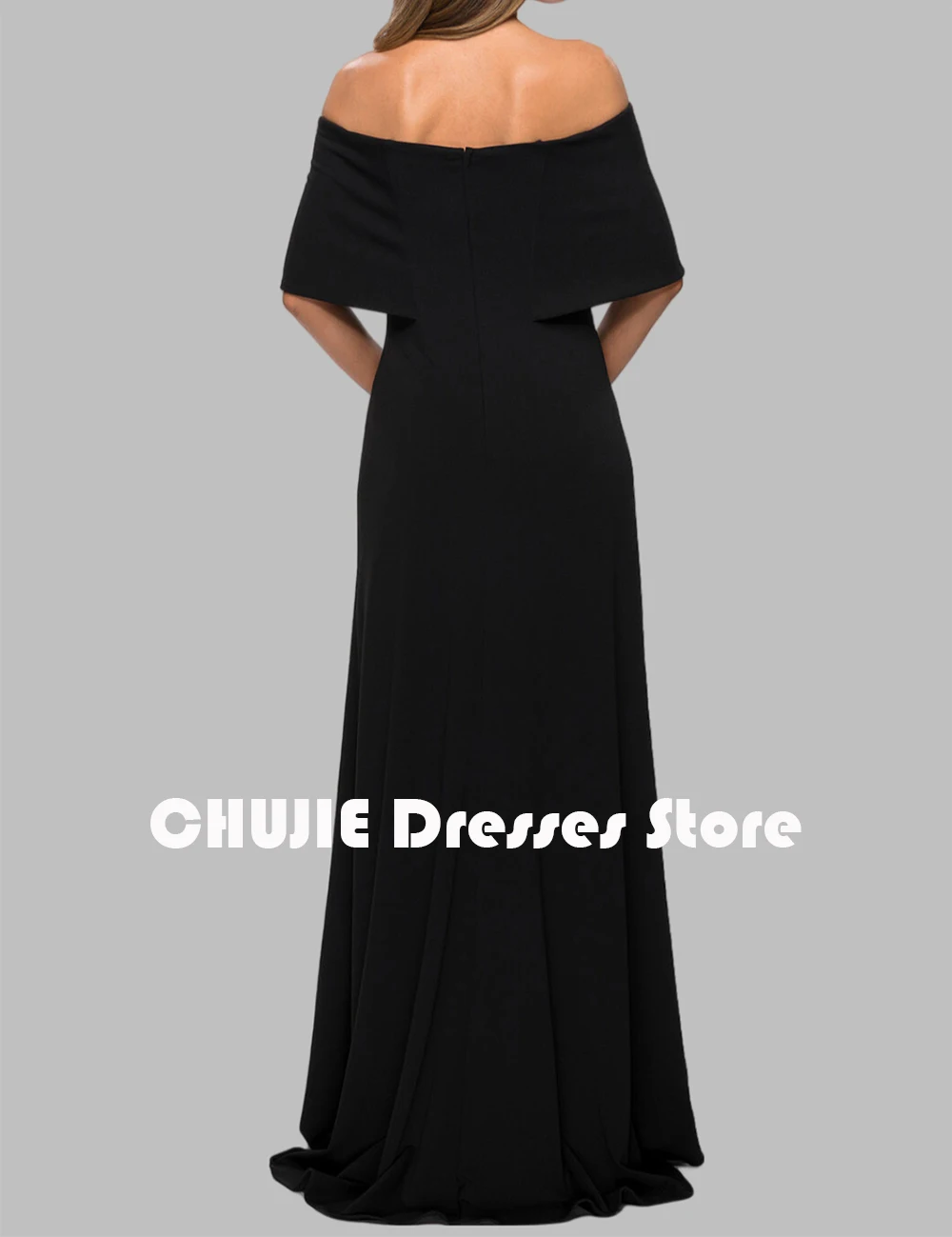 Zwart Off Schouder Moeder van De Bruid Jurken Vrouw Elegante Lange Avondjurken Bruiloft Prom Jurk Baljurken Aangepast