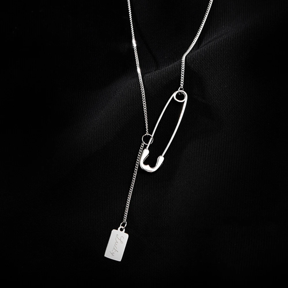 Gifts Women Charm Temperament New Design Simple Pin Necklace Clavicle Chain Chocker Women Jwelry