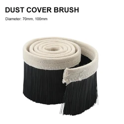 1M X 70mm/100mm Nylon Brush Vacuum Cleaner Sculpting Dust Collector Cover For CNC Router Milling Sculpting Drilling Machines